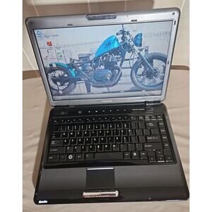 Vintage Toshiba Satellite M305 Laptop Notebook Vista 4G Ram Works No Charger